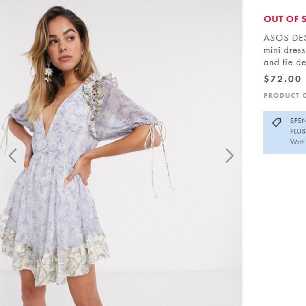 Dreamy dress - floral printed mini dress